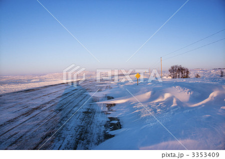 Icy road. Icy road. 3353409