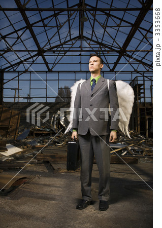 Businessman With Angel Wings Businessman With Angel Wings 3353668
