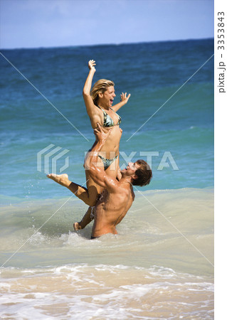 Couple having fun. 3353843