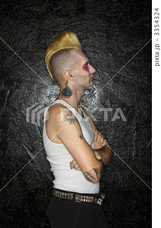 Profile of punk. 3354324