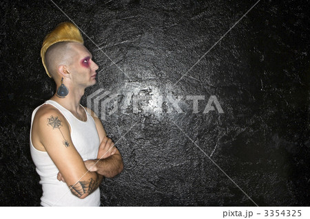 Profile of punk. 3354325