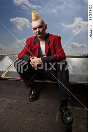 Portrait of a punk outside. 3354339