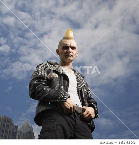 Portrait of a punk outside. 3354355