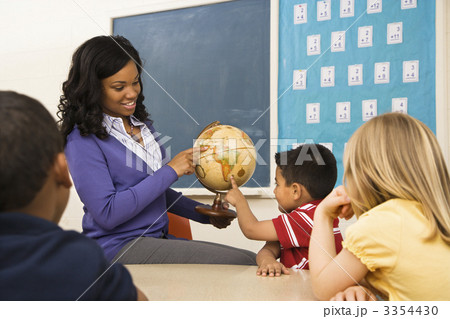 Teacher Holding Globe 3354430