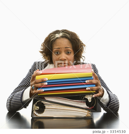 Stressed out businesswoman. Stressed out businesswoman. 3354530
