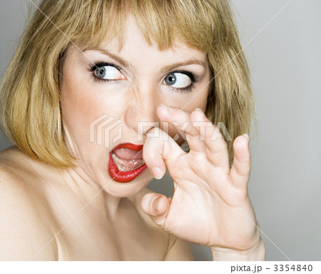 Woman looking disgusted. Woman looking disgusted. 3354840