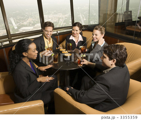 Business people eating. Business people eating. 3355359