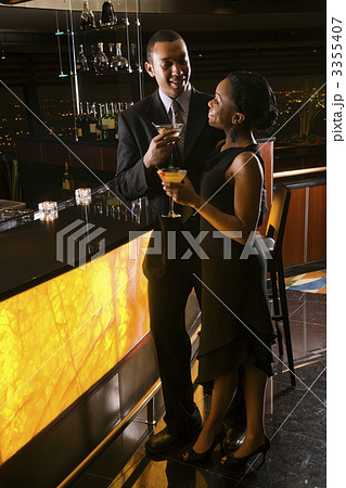 Couple at bar. Couple at bar. 3355407