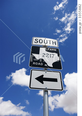 South Texas farm road sign. 3355882
