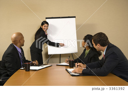 Businesswoman doing presentation. 3361392