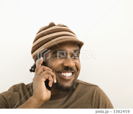 Man on cell phone. Man on cell phone. 3362459