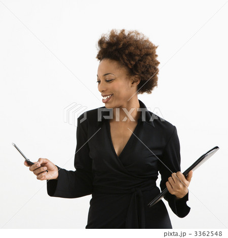 Businesswoman with cellphone 3362548