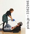 Woman threatening man 3362946