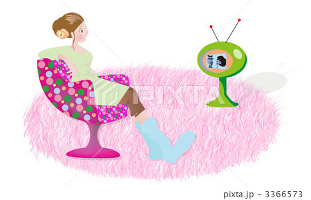 休日の過ごし方 のイラスト素材