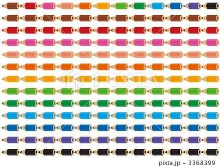 カラフル色えんぴつラインのイラスト素材