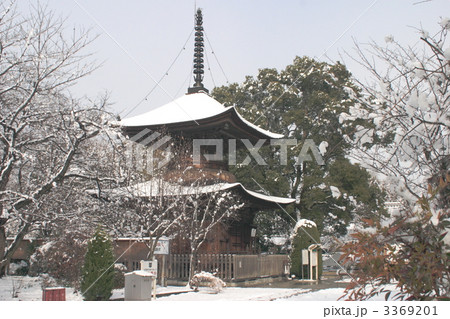 【雪の密蔵院多宝塔】 3369201