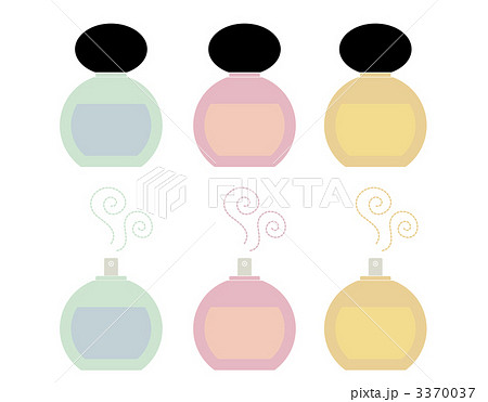 香水瓶 丸 のイラスト素材
