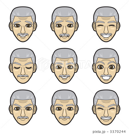 表情　男性 3370244