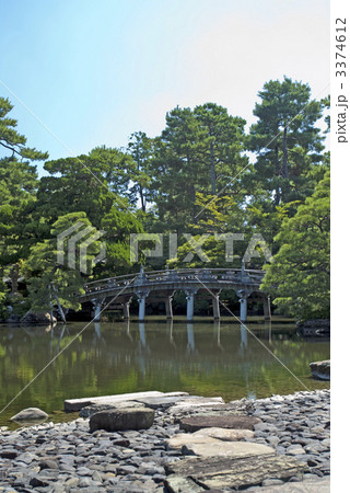 京都御所 御池庭 欅橋 京都御所 御池庭 欅橋 3374612