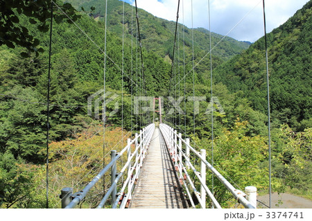 安倍の大滝への吊り橋 安倍の大滝への吊り橋 3374741