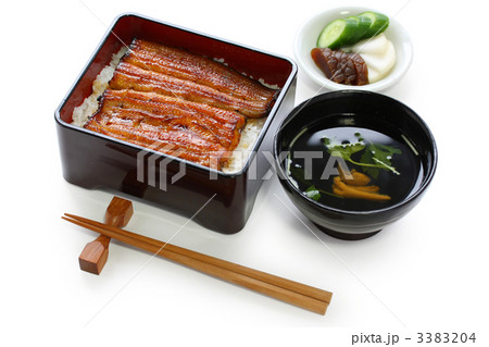 うな重と肝吸いと漬物 3383204