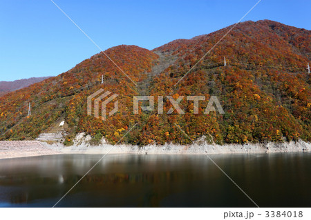 御母衣ダム湖と紅葉 御母衣ダム湖と紅葉 3384018