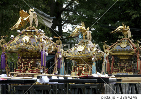 宮出し前の子供神輿 3384248