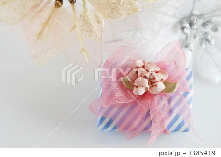 ポインセチアとプレゼント 3385419