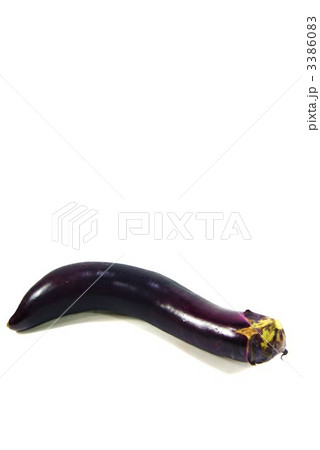 長ナス１個白バック・縦位置 3386083