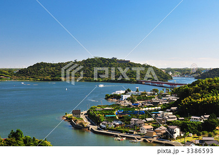 奥浜名湖、寸座から舘山寺方面を望む、浜名湖遊覧船も。 3386593