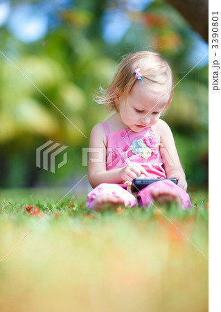 Toddler girl at summer 3390801