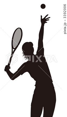 無料イラスト画像 ユニークかっこいい テニス サーブ イラスト
