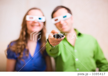 Watching 3D Movie 3395417