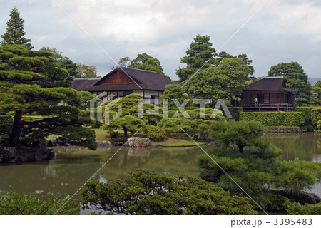 桂離宮　書院と月波楼 3395483