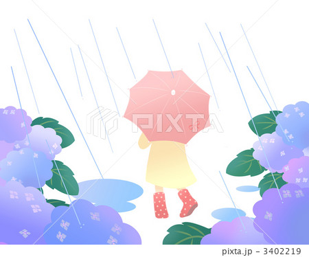 雨の日の散歩 3402219