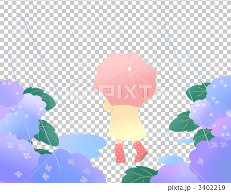 雨の日の散歩 3402219