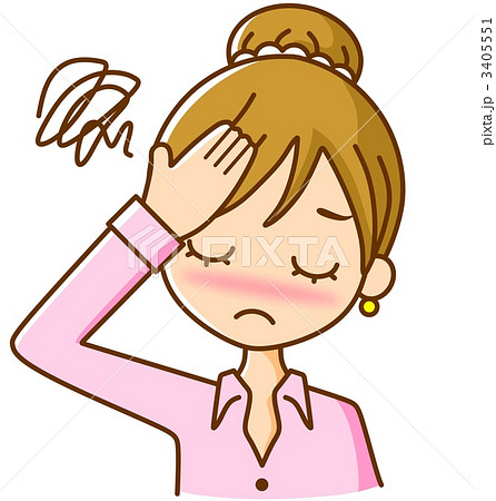 風邪 熱 イラストのイラスト素材