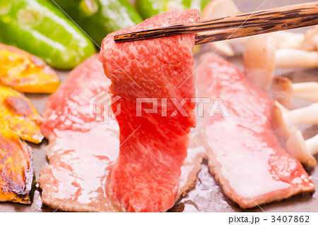 焼肉（黒毛和牛の霜降り牛バラ） 3407862