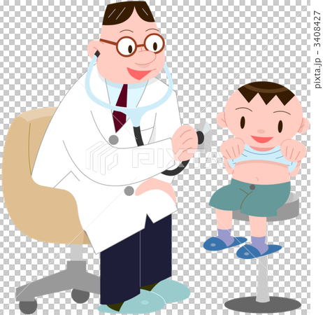 若い先生診察子供 若い先生診察子供 3408427