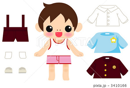 幼稚園の服装イラスト 男の子 のイラスト素材 3410166 Pixta
