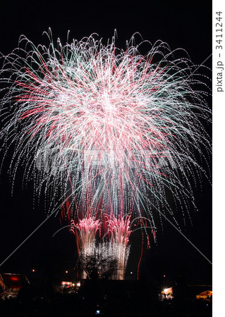 土浦全国花火競技大会・スターマイン 3411244