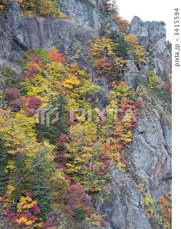 豊平峡(北海道定山渓)の紅葉 豊平峡(北海道定山渓)の紅葉 3415594