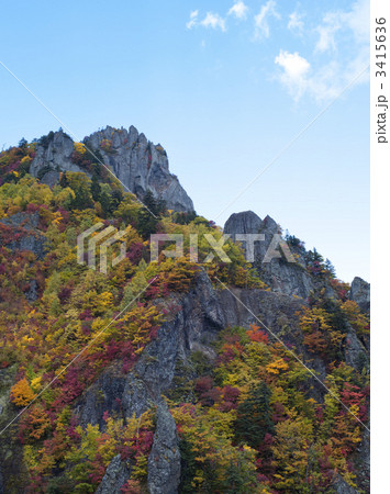 豊平峡（北海道定山渓）の紅葉 3415636