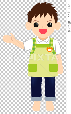 一位年輕的男性托兒所老師 3419758