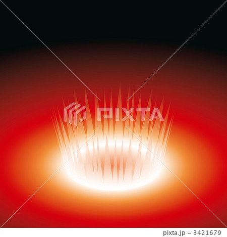 赤い光の円陣 3421679