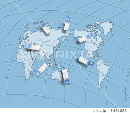 携帯電話・メールアドレス/世界地図 携帯電話・メールアドレス/世界地図 3421826