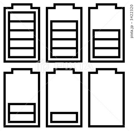 電池アイコン 44のイラスト素材