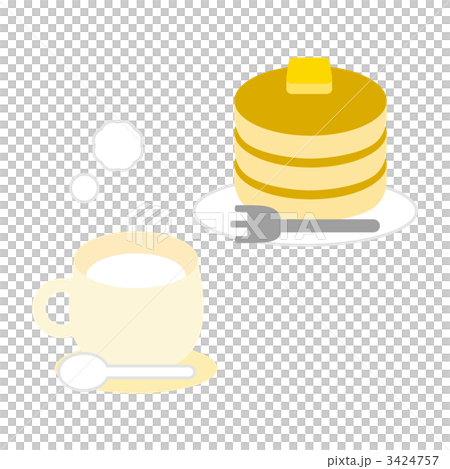 ホットケーキとホットミルク 3424757