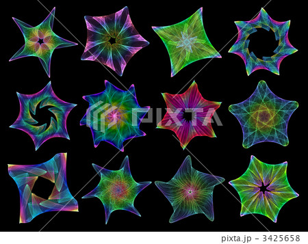 colorful stars set 3425658