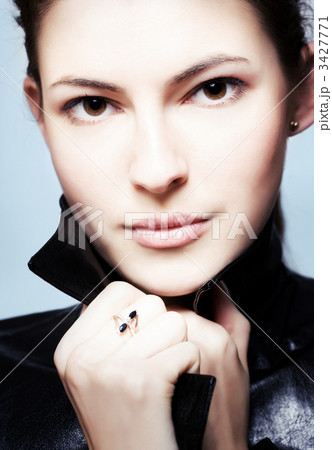 close-up portrait of young brunette 3427771